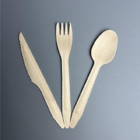 165mm series Disposable Birch Wood Cutlery