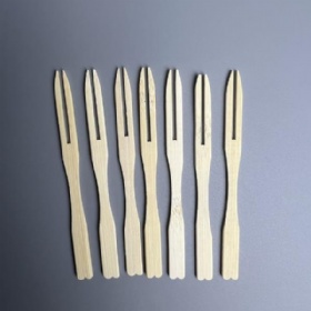 Bamboo mini size fruit fork