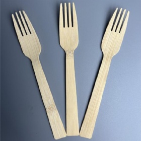 6.7 inch disposable bamboo fork