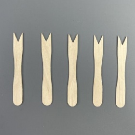 85mm - Wooden Fruit Forks Eco-Friendly Compostable Disposable Wooden Fruit Fork