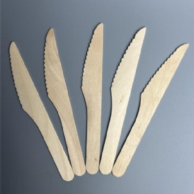 165mm Disposable Birch Wood Cutlery/Knife